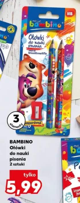 Ołówki do nauki pisania Bambino 2 sztuki