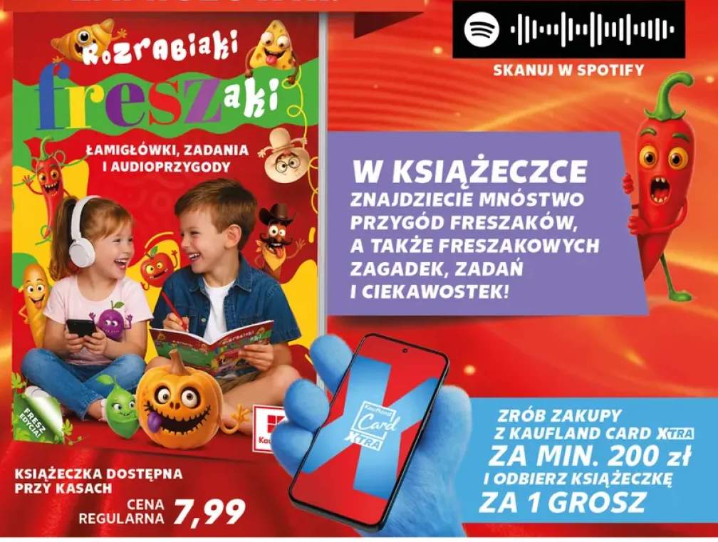 Książeczka Rozrabiaki Freszaki Łamigłówki zadania i audioprzygody