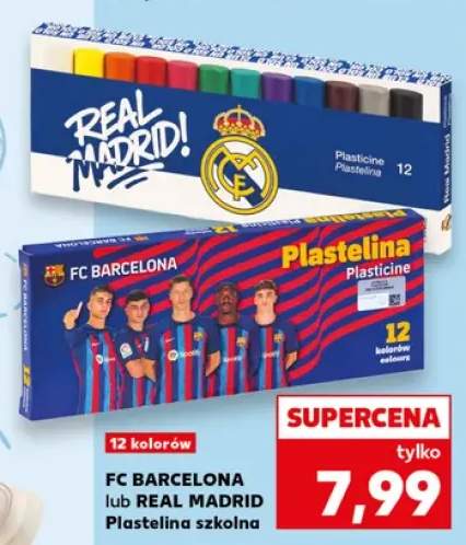 Plastelina szkolna FC Barcelona +1 wariant
