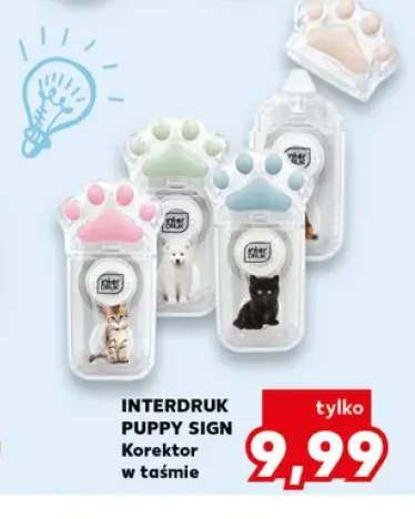Korektor w taśmie Interdruk Puppy Sign