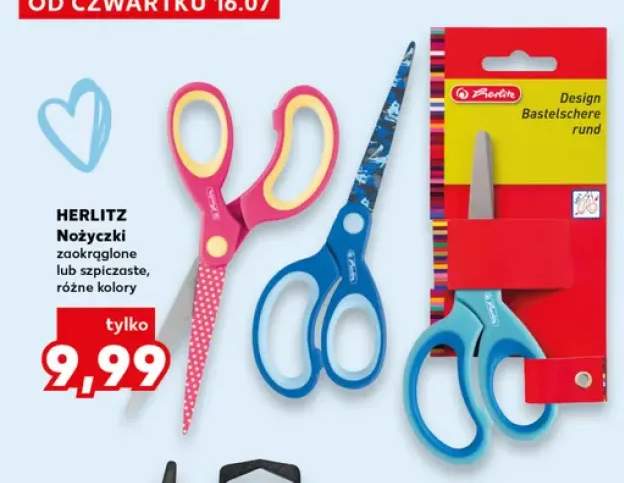 Nożyczki zaokrąglone Herlitz +1 wariant