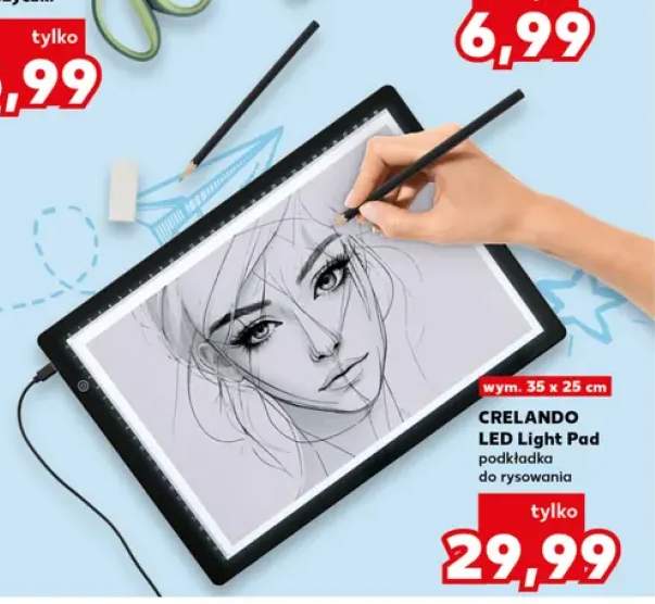 LED Light Pad CRELANDO podkładka do rysowania