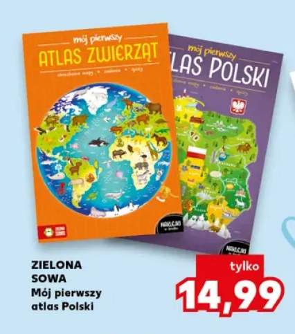 Książka Mój pierwszy atlas zwierząt Zielona Sowa +1 wariant
