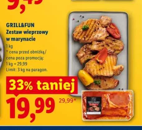 Zestaw wieprzowy w marynacie Grill&Fun