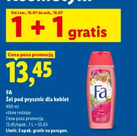 Żel pod prysznic dla kobiet Fa