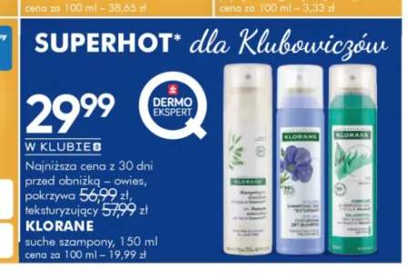 Suchy szampon Klorane Owies +2 warianty