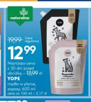 Mydło w płynie zapas Yope