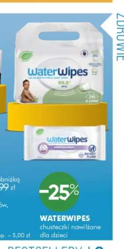 Chusteczki nawilżane dla dzieci WaterWipes 4-pak +1 wariant