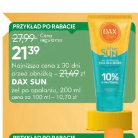 Żel po opalaniu Dax Sun