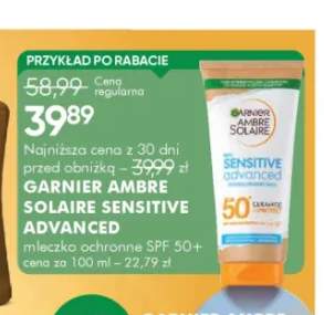 Mleczko ochronne SPF 50+ Garnier Ambre Solaire Sensitive Advanced