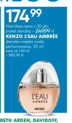 Damsko-męska woda perfumowana Kenzo L'Eau Ambrée
