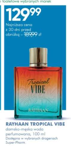 Damsko-męska woda perfumowana Rayhaan Tropical Vibe