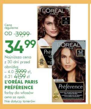 Farba do włosów L'Oréal Paris Préférence 4 +1 wariant
