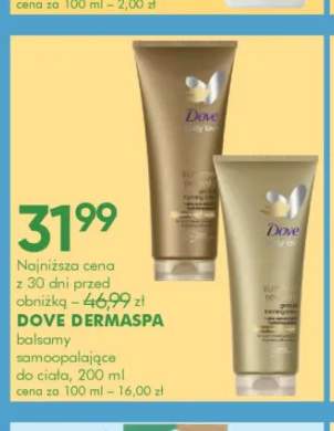Balsam samoopalający do ciała Dove Dermaspa Medium to Dark