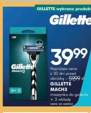 Zestaw maszynka do golenia Gillette Mach3 + 2 wkłady