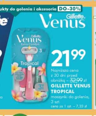 Maszynki do golenia Gillette Venus Tropical 3-pak
