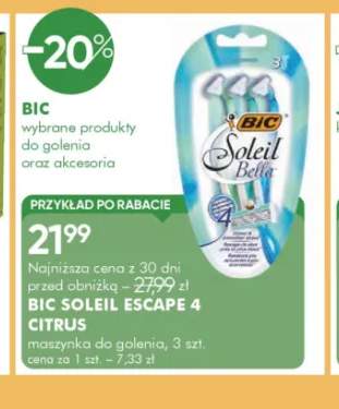 Maszynki do golenia BIC Soleil Escape 4 Citrus 3-pak