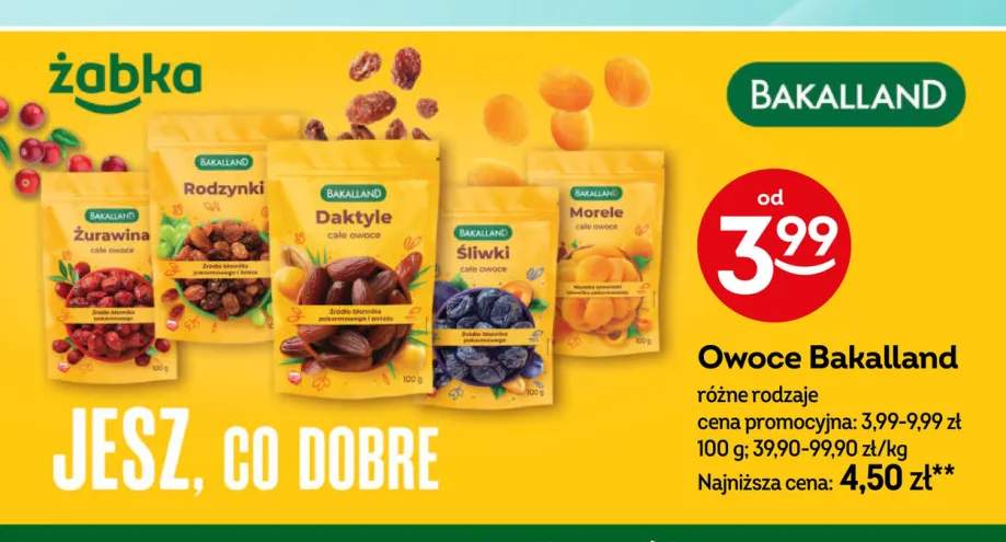 Śliwki całe owoce Bakalland +4 warianty