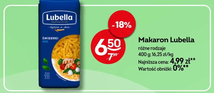 Makaron świderki Lubella