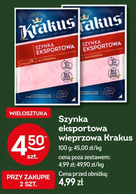 Szynka eksportowa wieprzowa Krakus