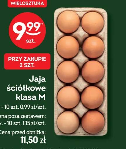 Jaja ściółkowe klasa M 10-pak
