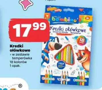 Kredki ołówkowe Bambino 18 kolorów