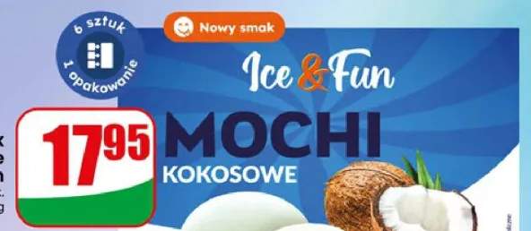 Lody Mochi kokosowe 6-pak Ice & Fun