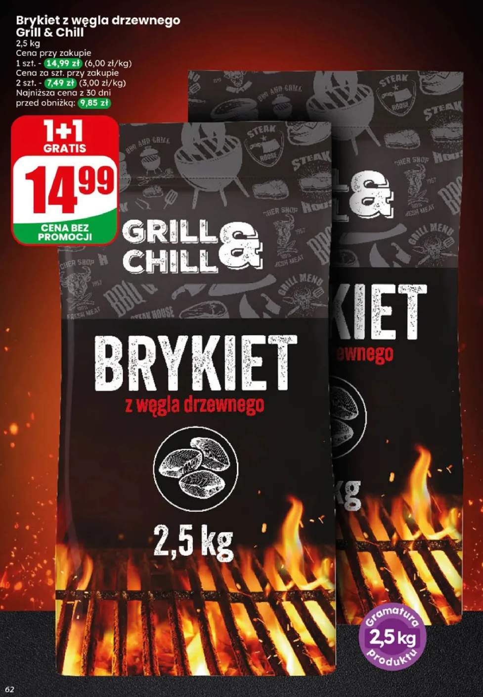 Brykiet z węgla drzewnego Grill & Chill