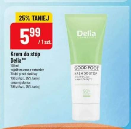 Krem do stóp Delia Good Foot odżywczo-nawilżający