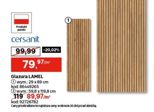 Glazura Lamel Struktura 29x89 Cersanit