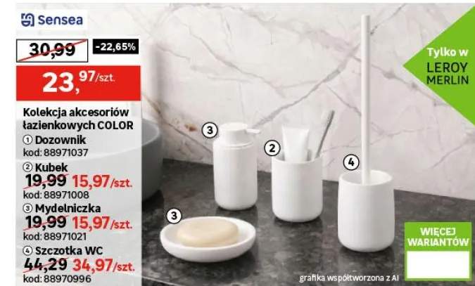 Dozownik Color Biały Mat Sensea