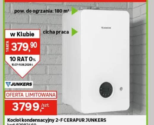Kocioł gazowy kondensacyjny 2-F CERAPUR GC2200 W 15/25C JUNKERS