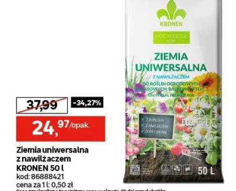 Ziemia uniwersalna 50l z nawilżaczem Kronen