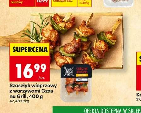 Szaszłyk wieprzowy z warzywami Czas na Grill