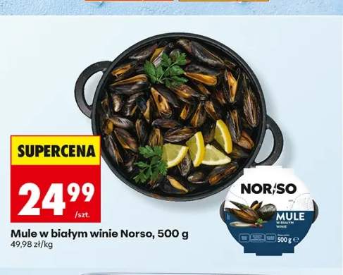 Mule w białym winie Norso