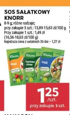 Sos sałatkowy koperkowo-ziołowy Knorr +1 wariant