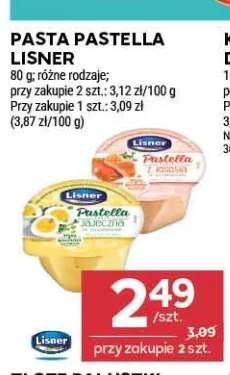 Pasta Pastella Lisner z łososiem +1 wariant