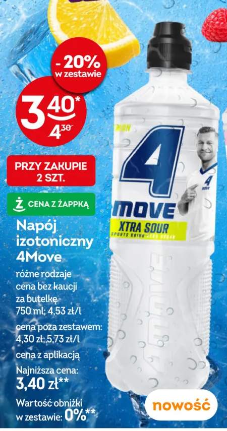 Napój izotoniczny 4Move Xtra Sour