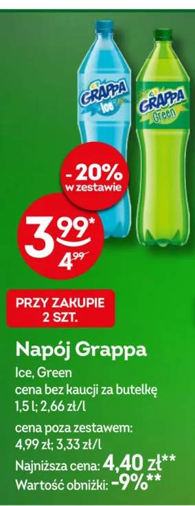 Napój Grappa Ice +1 wariant