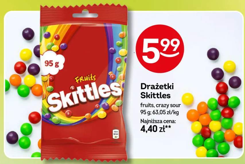 Drażetki Skittles Fruits +1 wariant