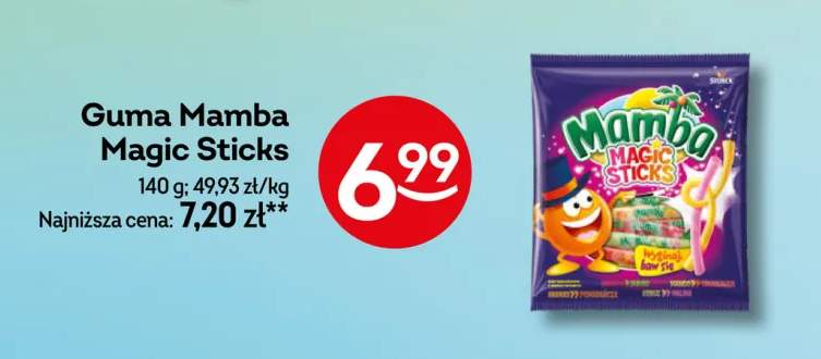 Guma rozpuszczalna Mamba Magic Sticks