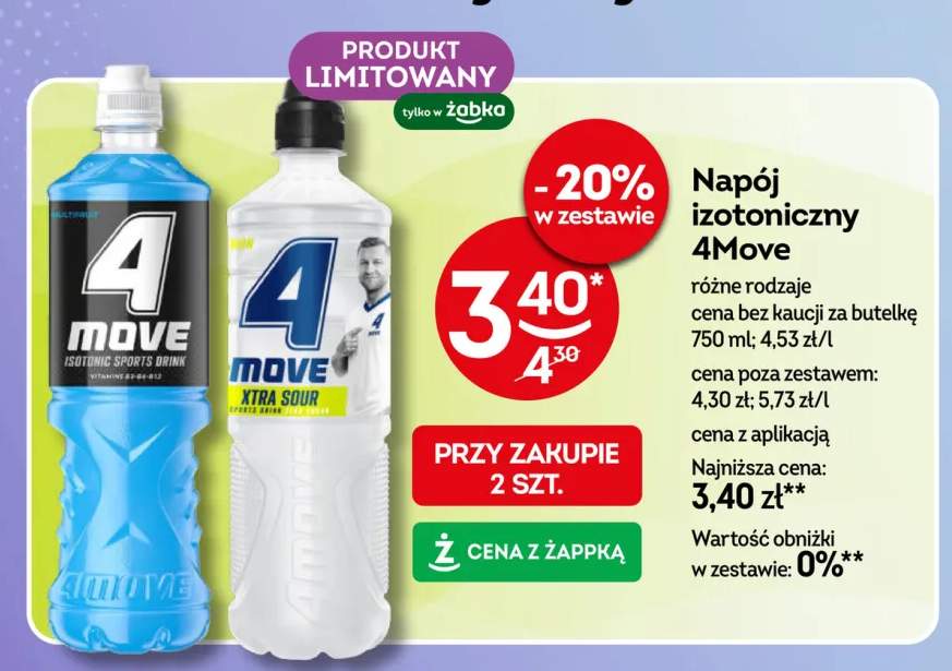 Napój izotoniczny 4Move Multivitamin +1 wariant
