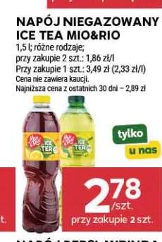 Napój niegazowany Ice Tea Mio&Rio brzoskwiniowy +1 wariant