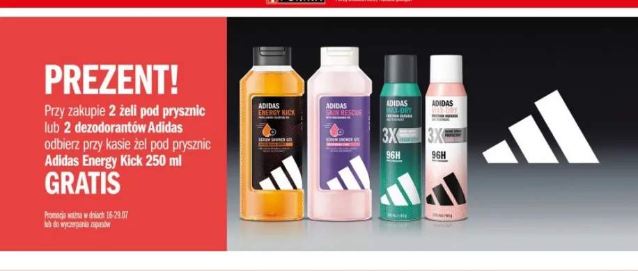 Żel pod prysznic Adidas Skin Rescue +3 warianty