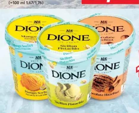Lody Dione Mango Sorbet Passion Fruit +2 warianty