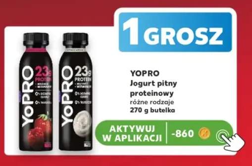 Jogurt pitny proteinowy YoPro truskawkowy +1 wariant