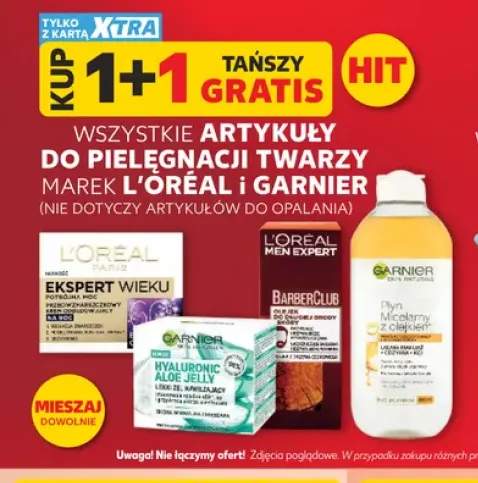Artykuły do pielęgnacji twarzy L'Oréal i Garnier +5 wariantów