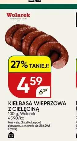 Kiełbasa wieprzowa z cielęciną Wolarek