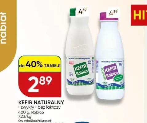Kefir naturalny zwykły Robico +1 wariant