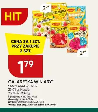 Galaretka Winiary cytrynowa +3 warianty
